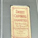 1909 T206 Sweet Caporal Joe Tinker Bat Off Shoulder PSA 2
