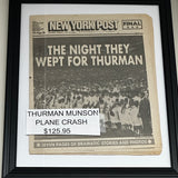 1979 The Night They Wept for Thurman Munson  Newspaper