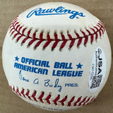 Tino Martinez signed ball JSA
