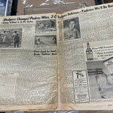 Who's A Bum Dodgers Win 1955 World Series 10/5/55 Original Whole NY Dailey News Newspaper